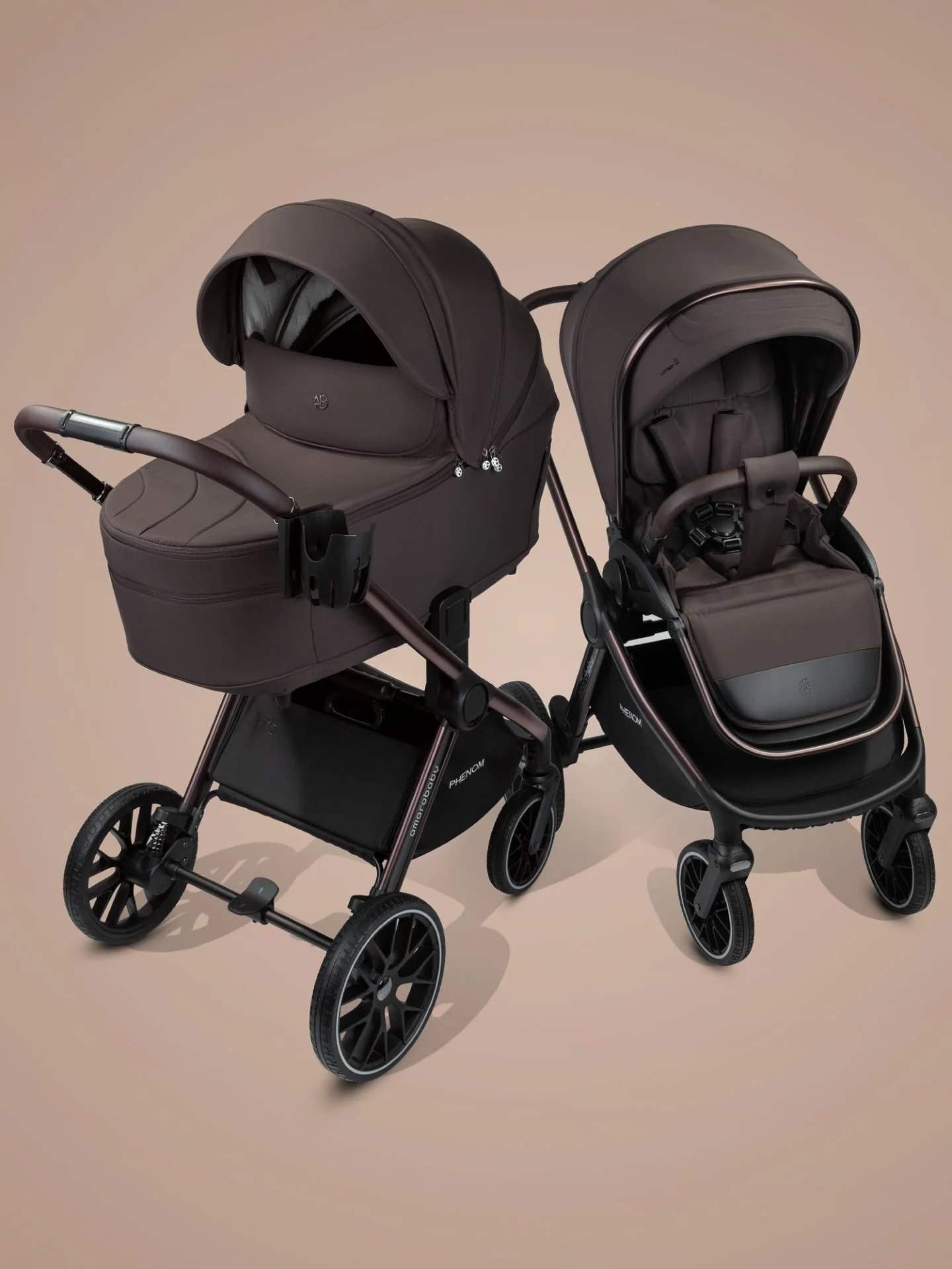 картинка Детская коляска с термолюлькой Amarobaby Phenom 2 в 1 от Компасик.ру гипермаркет детских колясок и автокресел