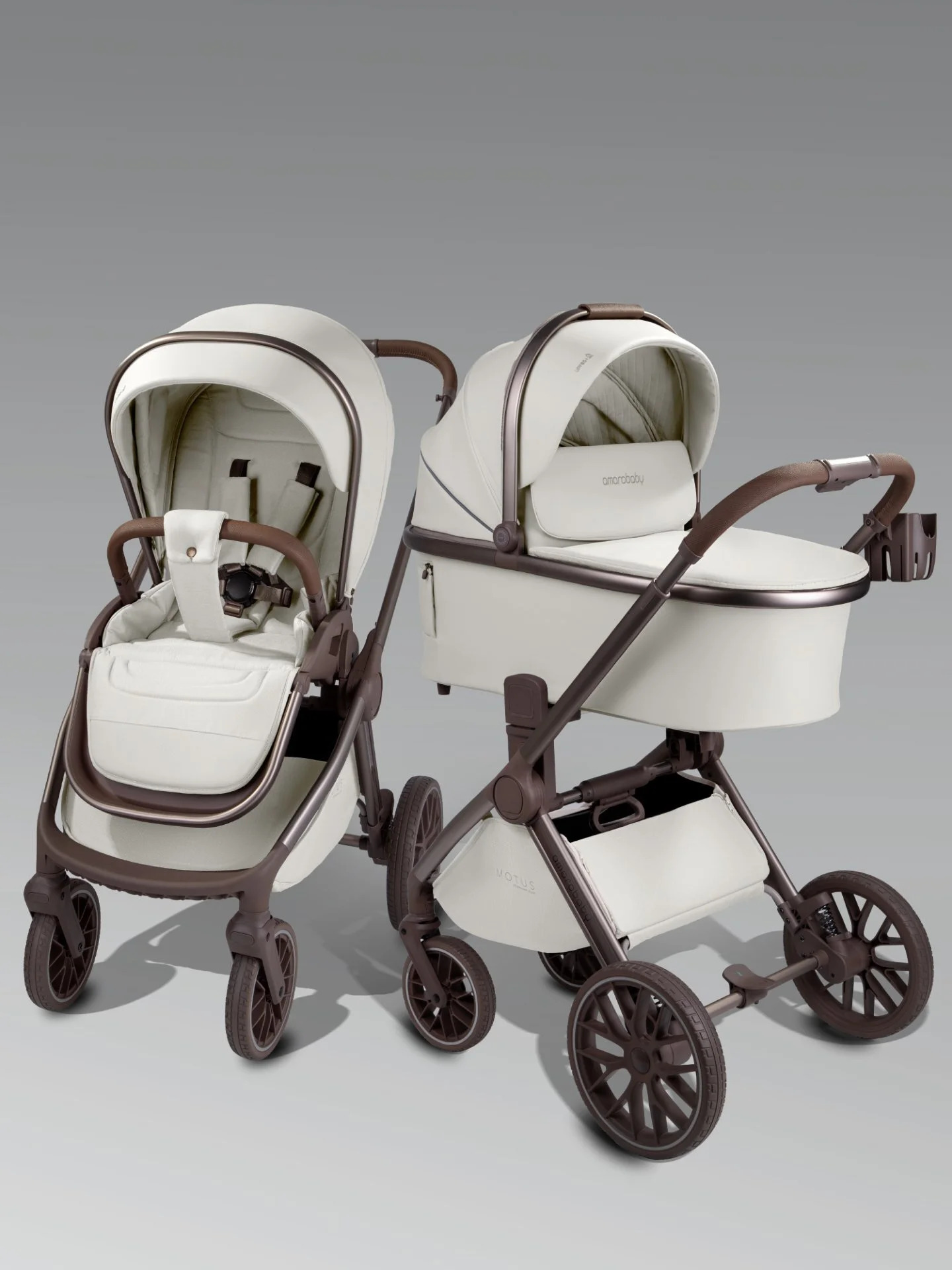 картинка Детская коляска Amarobaby Motus Premium Ecco Exclusive 2 в 1 от Компасик.ру гипермаркет детских колясок и автокресел
