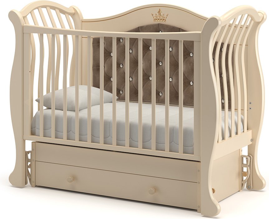 картинка Детская кровать с универсальным маятником Гандылян Габриэлла Люкс Плюс от Компасик.ру гипермаркет детских колясок и автокресел