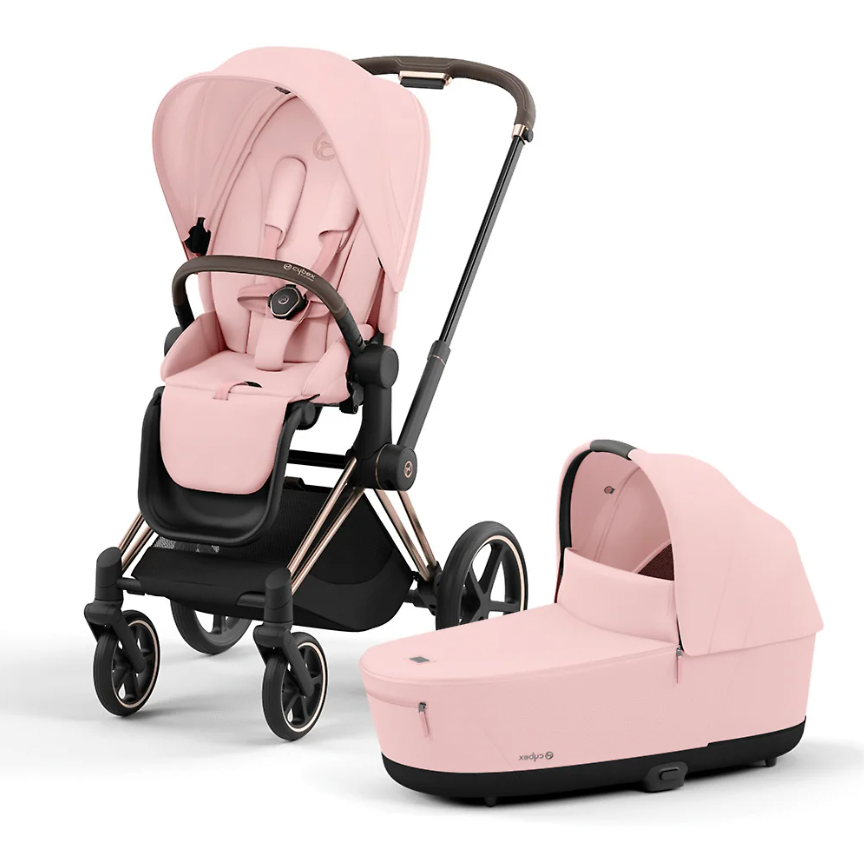 картинка Детская коляска Cybex Priam IV шасси Rosegold 2 в 1 от Компасик.ру гипермаркет детских колясок и автокресел
