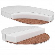 Матрас детский круг 75х75 + овал 125х75 для кровати Северянка