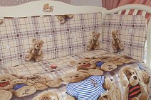 Борта стандартные на молнии поплин ВЕСЕЛЫЕ МИШКИ