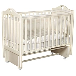 Детская кровать Антел Дарина-1 маятник+колеса, автостенка