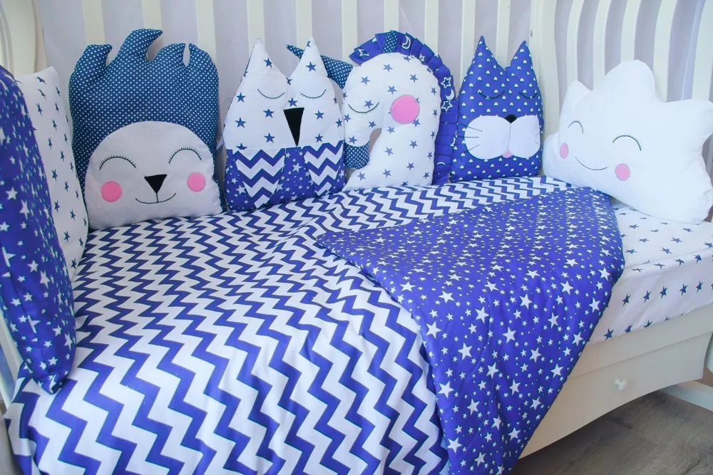 картинка Комплект в кроватку 6 предметов бязь ДЖЕЛАТО от Компасик.ру гипермаркет детских колясок и автокресел