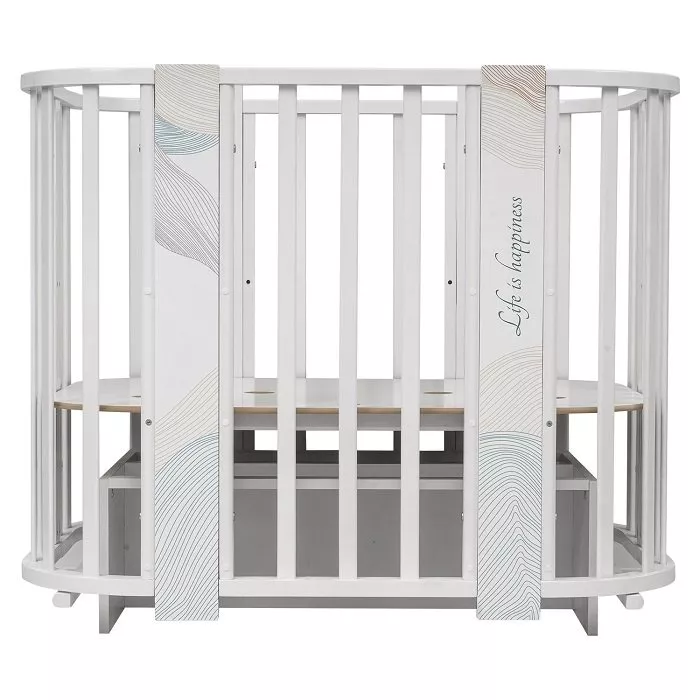 картинка Детская кровать Indigo Green Line 5 в 1 с поперечным маятником от Компасик.ру гипермаркет детских колясок и автокресел