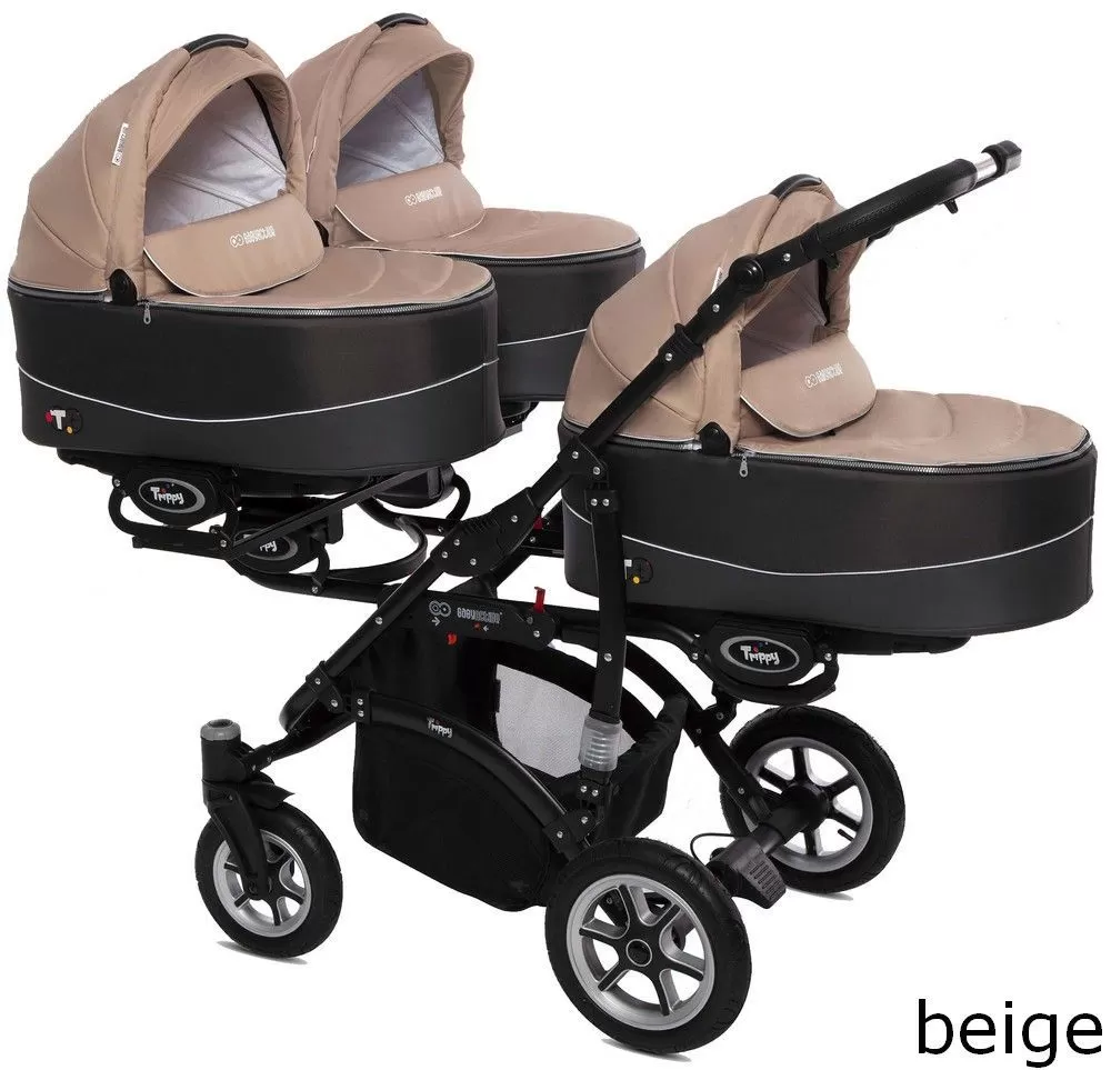 Коляска для тройни BabyActive Trippy 2 в 1