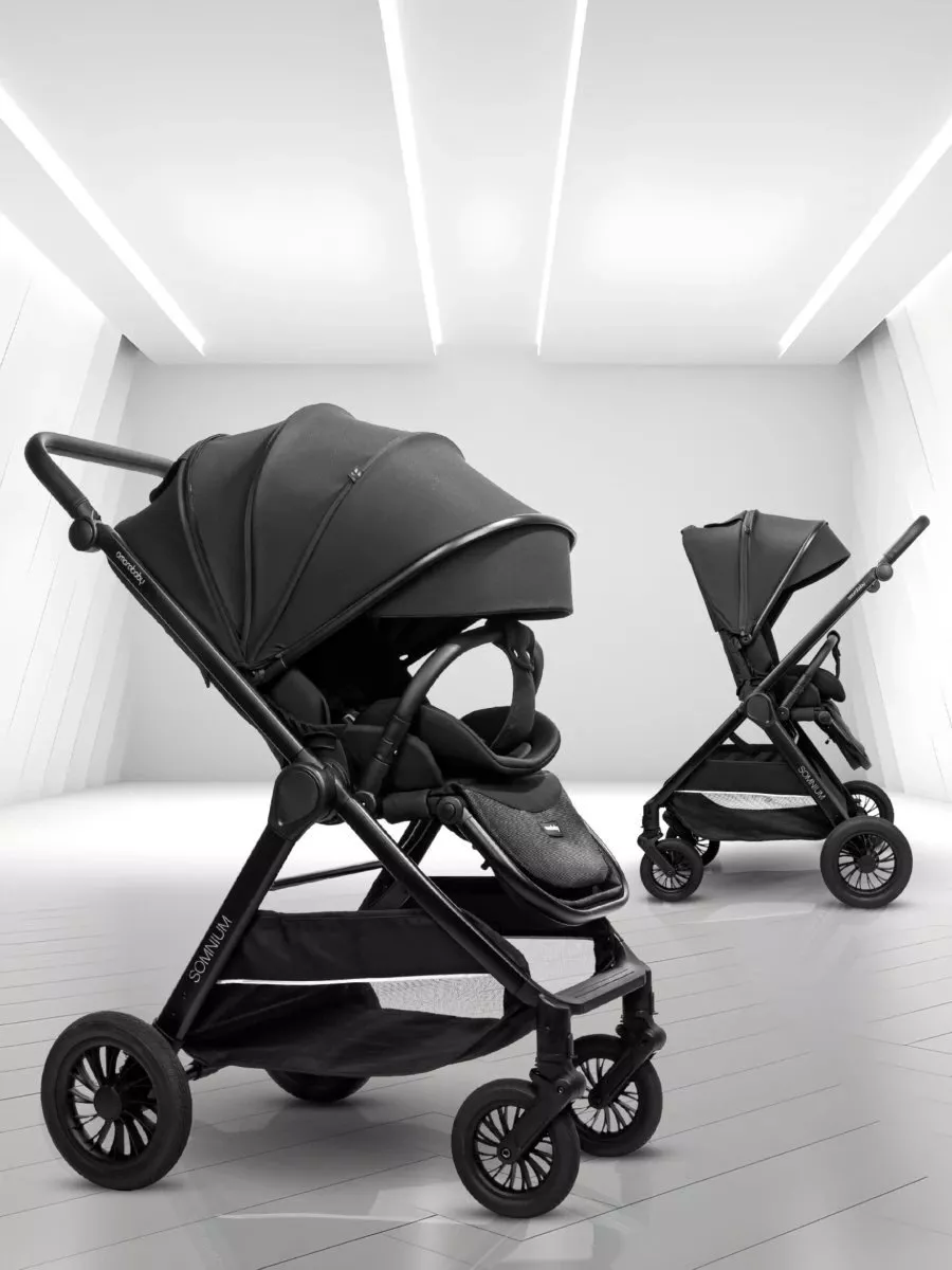 картинка Прогулочная коляска с реверсивным блоком Amarobaby Somnium от Компасик.ру гипермаркет детских колясок и автокресел