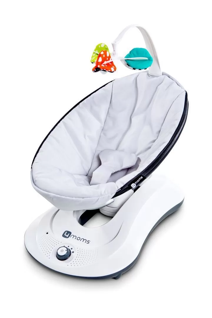 кресло качалка 4moms рокару серебро